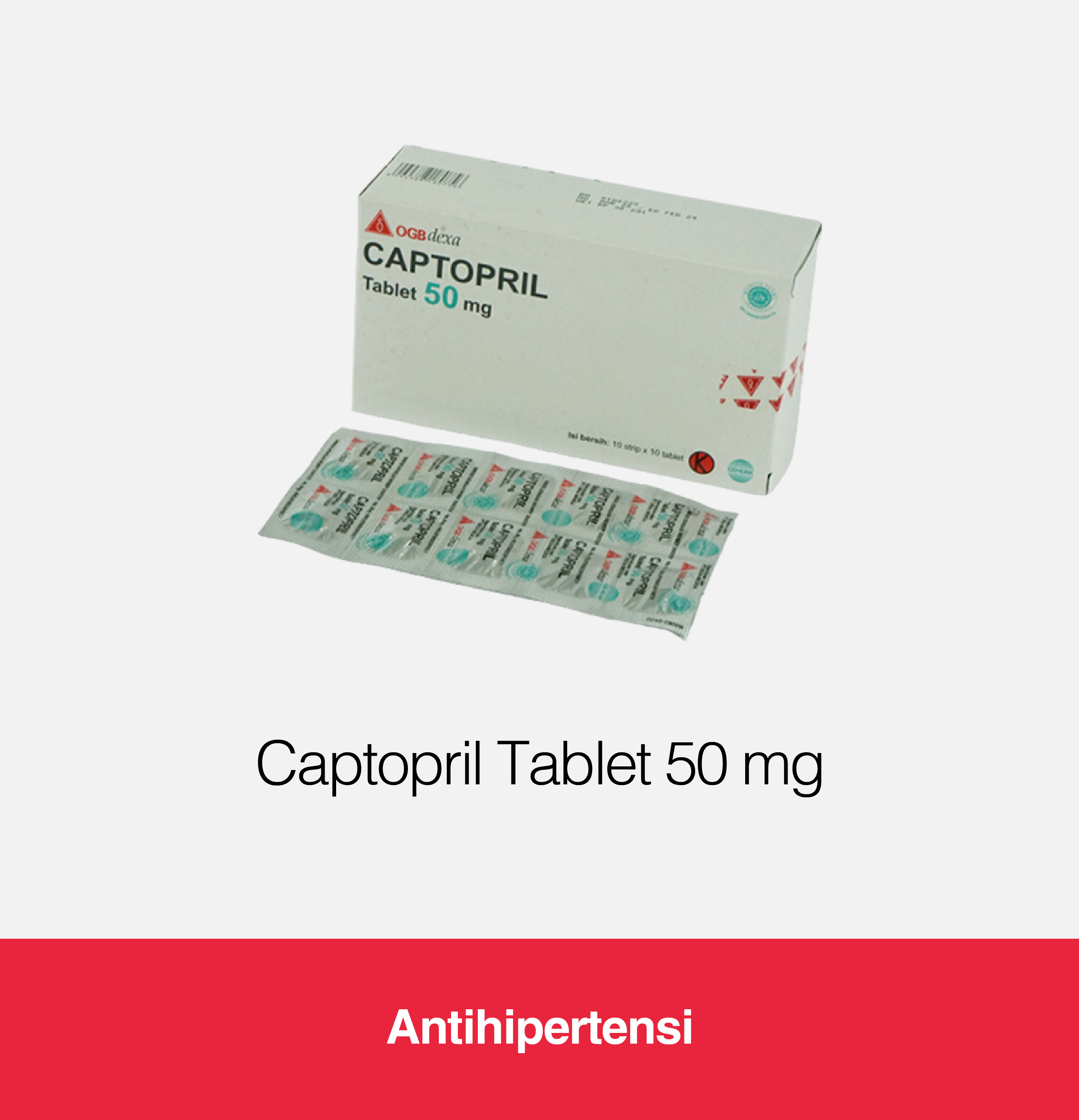 Captopril 50 Mg (Strip)