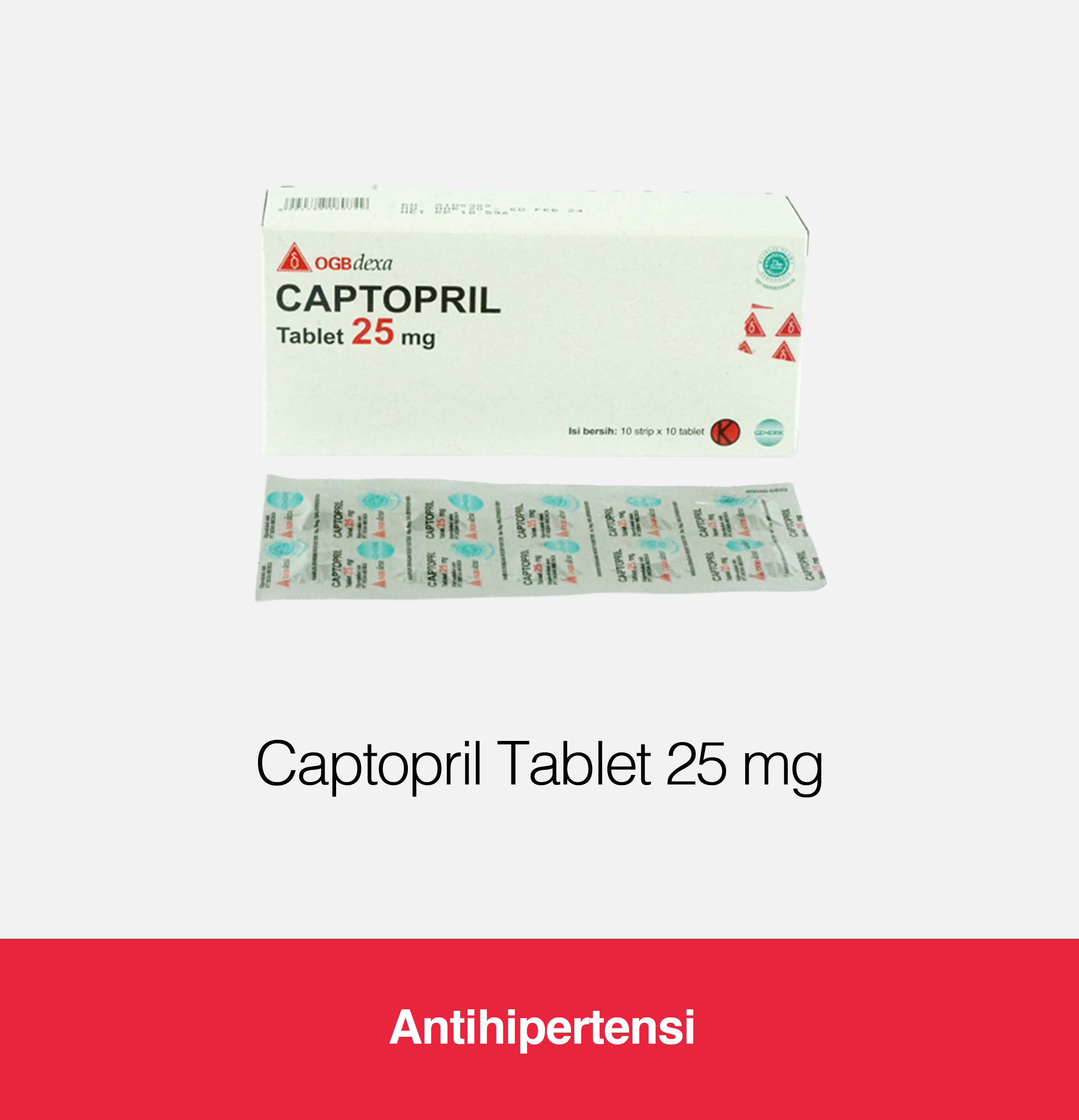 Captopril 25 Mg (Strip)
