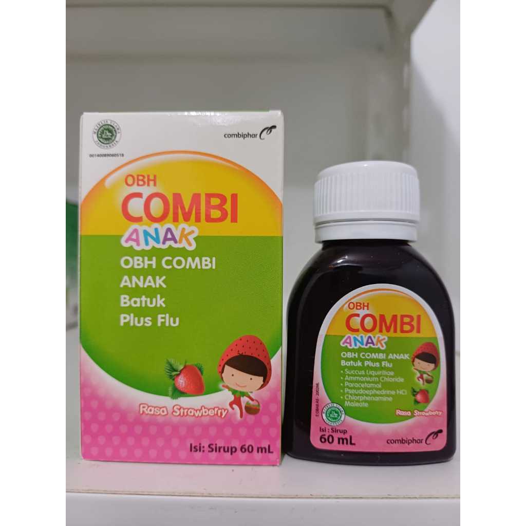 Obh Combi Batuk Flu Anak Strawberry 60 mL (Botol)