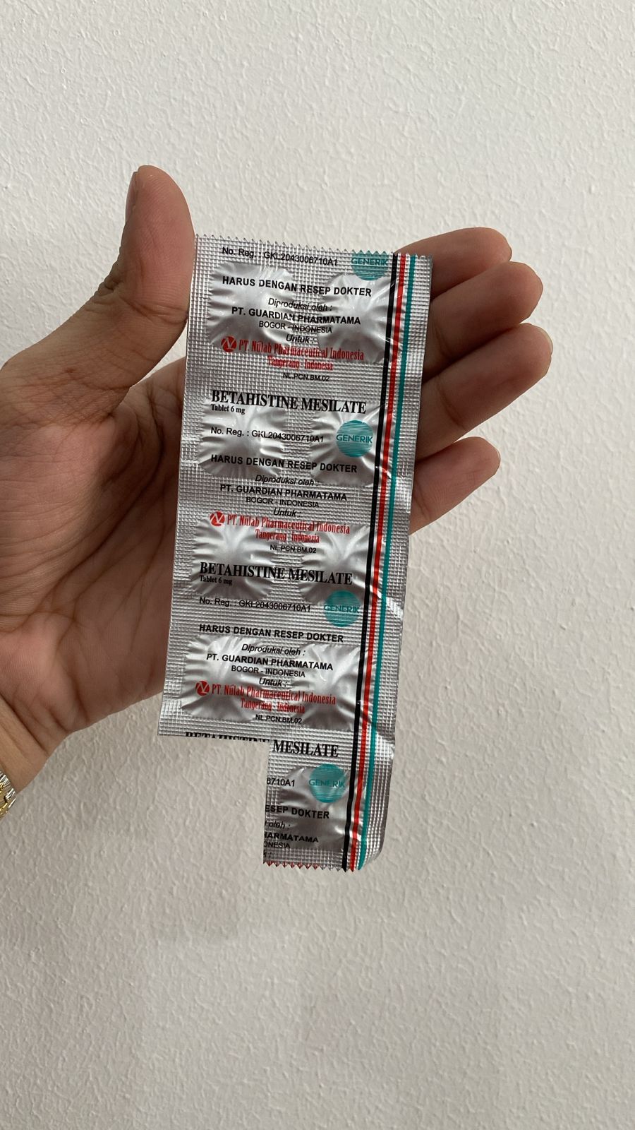 Betahistine Mesilate 6 Mg (Tablet)