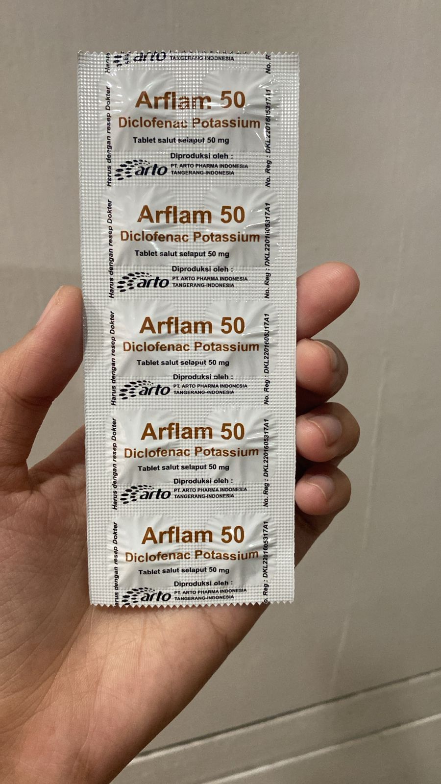 Arflam 50 Mg (Strip)