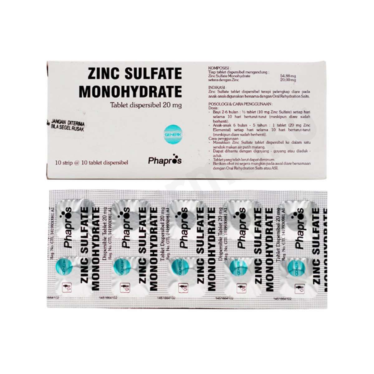 Zinc Sulfat Tablet (Strip)