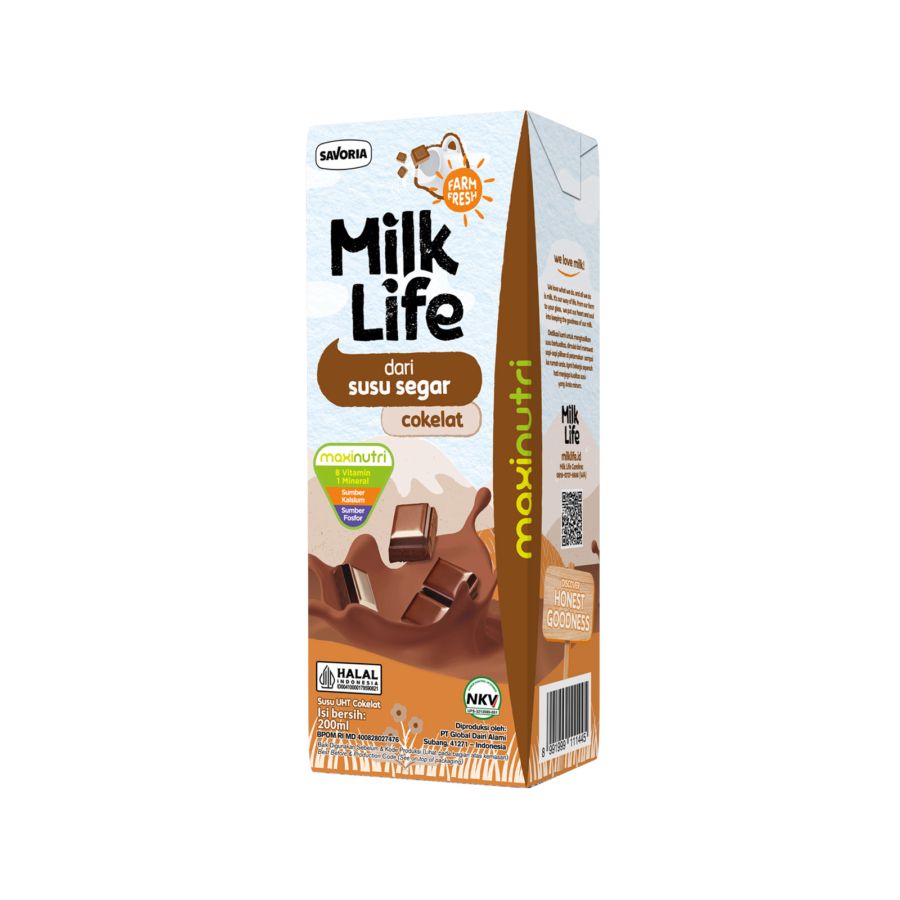 UHT Milk Life Coklat 200 ml
