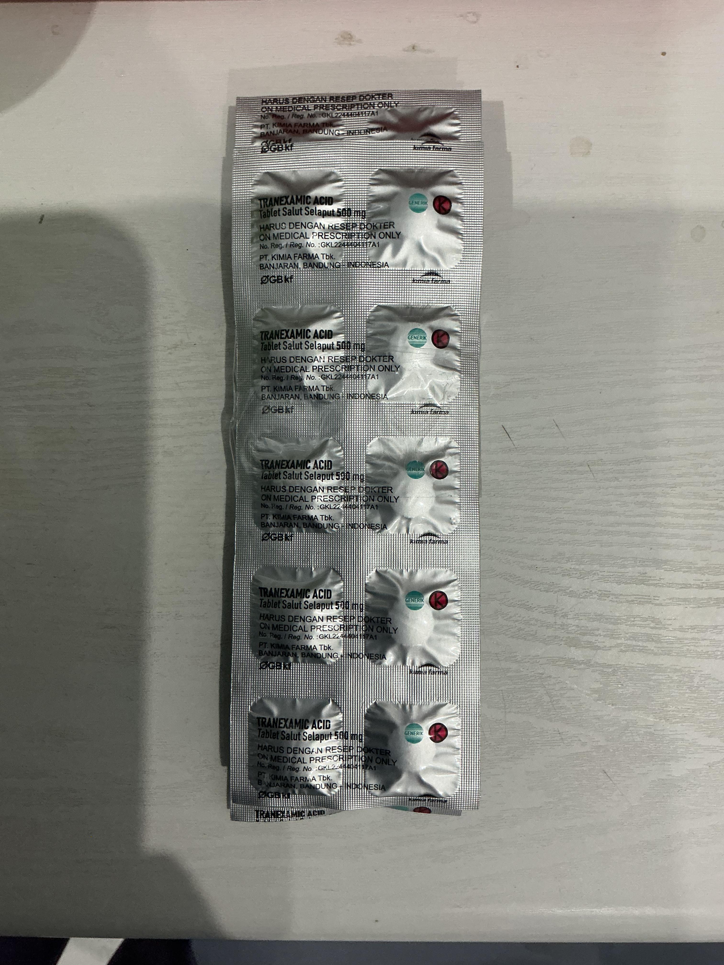 Asam Traneksamat 500 Mg (Tablet)