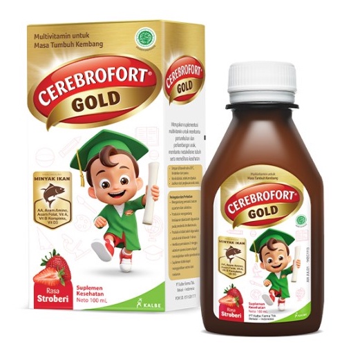 Cerebrofort Gold Strawberry (Botol)