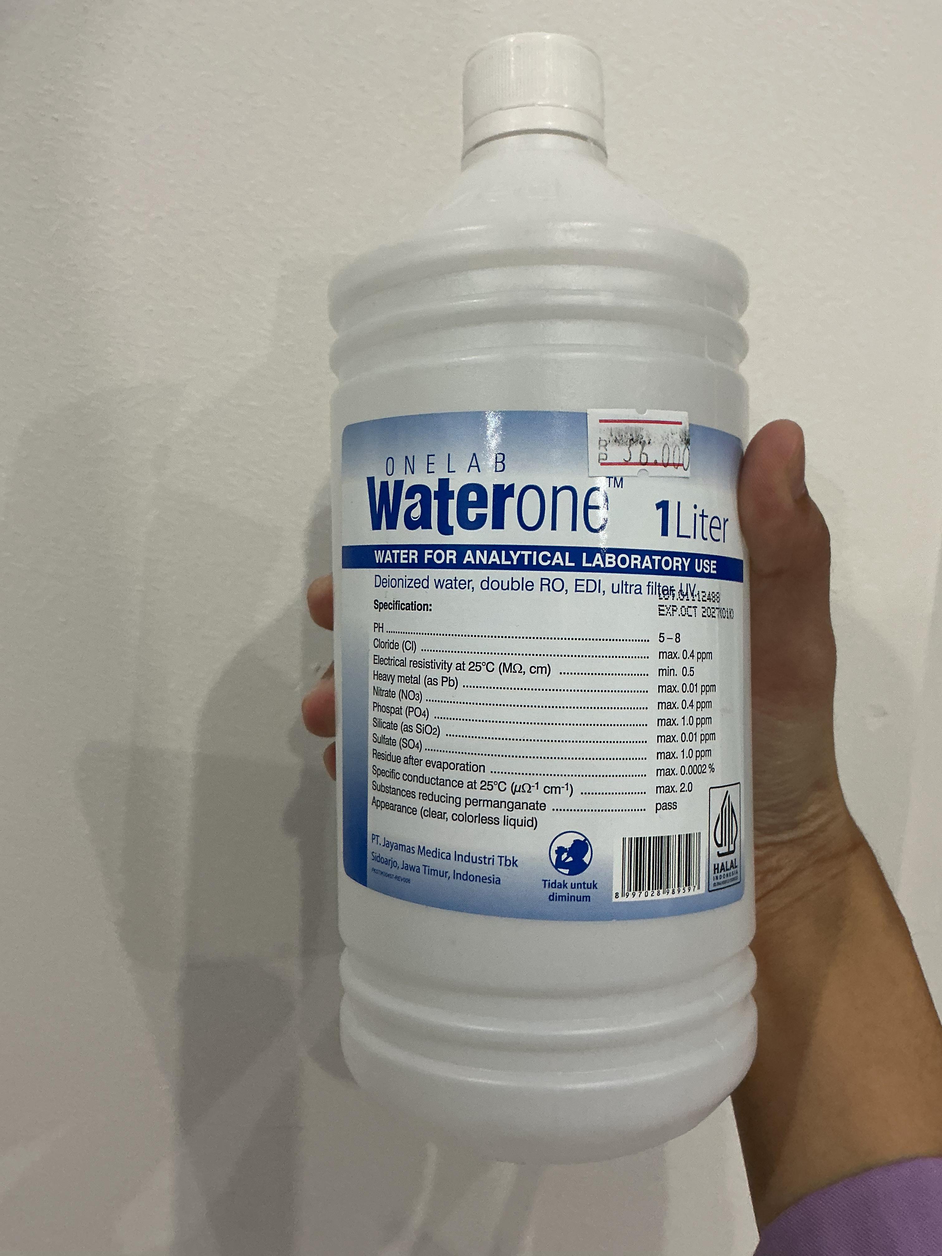 Aquadest 1 Liter (Botol)
