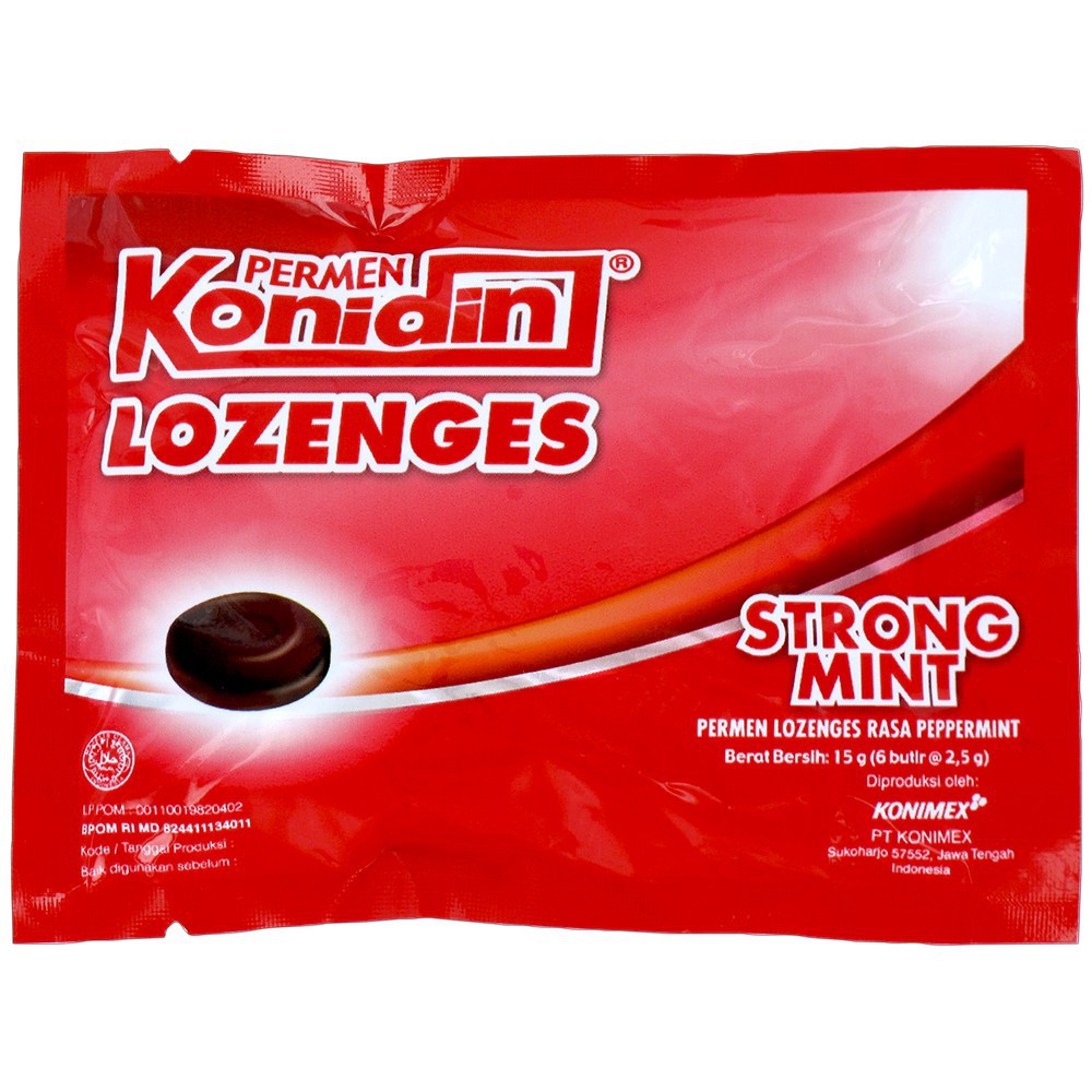 Konidin Lozenges Strongmint (Sachet)