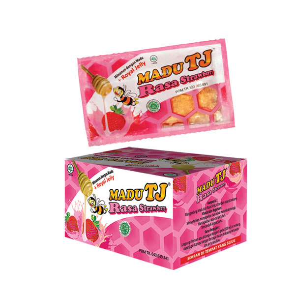 Madu Tj Sachet Strawberry